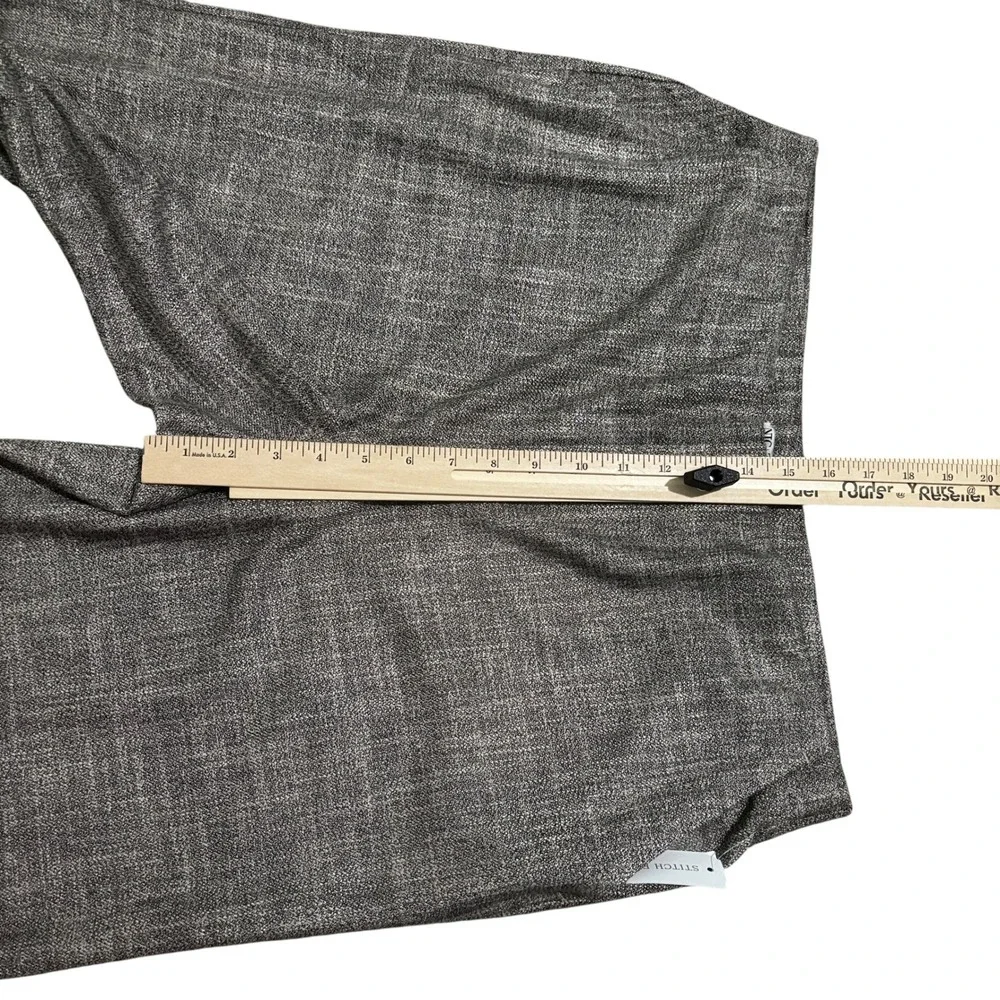 Nic+Zoe Pants 16 Tweed City Straight Leg Womens Neutral Mix Tan Taupe NWT‎